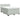 Pat box spring cu saltea, gri deschis, 160x200 cm, catifea