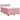 Pat box spring cu saltea, roz, 160x200 cm, catifea