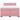 Pat box spring cu saltea, roz, 160x200 cm, catifea