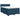 Pat box spring cu saltea, albastru, 160x200 cm, catifea