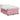 Pat box spring cu saltea, roz, 160x200 cm, catifea