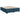 Pat box spring cu saltea, albastru, 180x200 cm, catifea