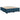 Pat box spring cu saltea, albastru, 180x200 cm, catifea