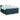 Pat box spring cu saltea, albastru, 200x200 cm, catifea