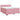Pat box spring cu saltea, roz, 200x200 cm, catifea
