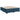 Pat box spring cu saltea, albastru, 200x200 cm, catifea