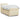 Pat box spring cu saltea, crem, 80x200 cm, textil