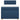 Pat box spring cu saltea, albastru, 90x200 cm, textil