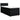 Pat box spring cu saltea, negru, 90x200 cm, textil