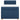 Pat box spring cu saltea, albastru, 90x200 cm, textil