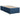 Pat box spring cu saltea, albastru, 100x200 cm, textil