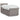 Pat box spring cu saltea, gri taupe, 100x200 cm, textil