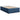 Pat box spring cu saltea, albastru, 120x190 cm, material textil