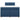 Pat box spring cu saltea, albastru, 120x200 cm, textil