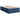 Pat box spring cu saltea, albastru, 120x200 cm, textil