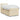 Pat box spring cu saltea, crem, 80x200 cm, textil