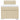 Pat box spring cu saltea, crem, 80x200 cm, textil