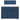 Pat box spring cu saltea, albastru, 90x200 cm, textil