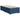 Pat box spring cu saltea, albastru, 90x200 cm, textil