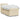 Pat box spring cu saltea, crem, 90x200 cm, textil