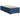 Pat box spring cu saltea, albastru, 90x200 cm, textil