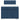 Pat box spring cu saltea, albastru, 90x200 cm, textil