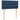 Pat box spring cu saltea, albastru, 90x200 cm, textil