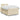 Pat box spring cu saltea, crem, 120x200 cm, textil