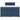 Pat box spring cu saltea, albastru, 120x200 cm, textil