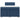 Pat box spring cu saltea, albastru, 120x200 cm, textil