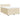 Pat box spring cu saltea, crem, 140x200 cm, textil