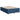 Pat box spring cu saltea, albastru, 140x200 cm, textil