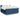 Pat box spring cu saltea, albastru, 200x200 cm, textil