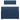 Pat box spring cu saltea, albastru, 80x200 cm, textil