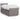 Pat box spring cu saltea, gri taupe, 80x200 cm, textil