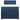 Pat box spring cu saltea, albastru, 90x190 cm, textil