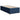 Pat box spring cu saltea, albastru, 90x190 cm, textil