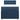 Pat box spring cu saltea, albastru, 90x200 cm, textil