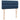 Pat box spring cu saltea, albastru, 100x200 cm, textil