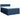 Pat box spring cu saltea, albastru, 140x200 cm, textil