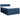 Pat box spring cu saltea, albastru, 140x200 cm, textil