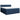 Pat box spring cu saltea, albastru, 180x200 cm, material textil