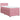 Pat box spring cu saltea, roz, 90x190 cm, catifea