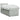 Pat box spring cu saltea, gri deschis, 90x190 cm, catifea