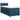Pat box spring cu saltea, albastru, 90x190 cm, catifea
