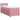 Pat box spring cu saltea, roz, 90x190 cm, catifea
