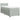 Pat box spring cu saltea, gri deschis, 90x190 cm, catifea