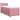 Pat box spring cu saltea, roz, 90x200 cm, catifea