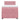 Pat box spring cu saltea, roz, 90x200 cm, catifea