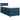 Pat box spring cu saltea, albastru, 100x200 cm, catifea